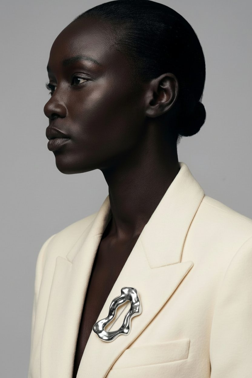 Abstract Wave brooch