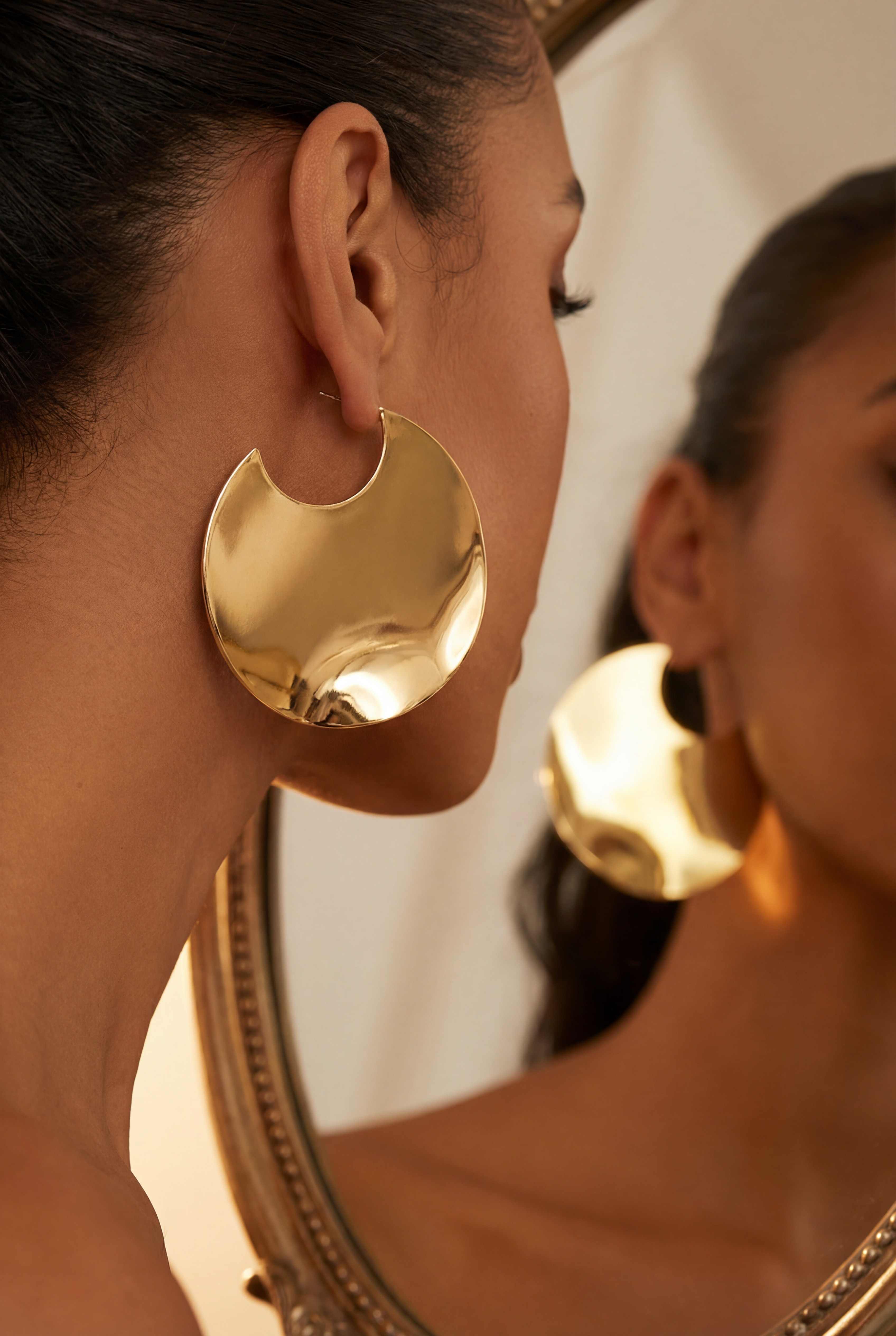 Oversized Disc Hoops