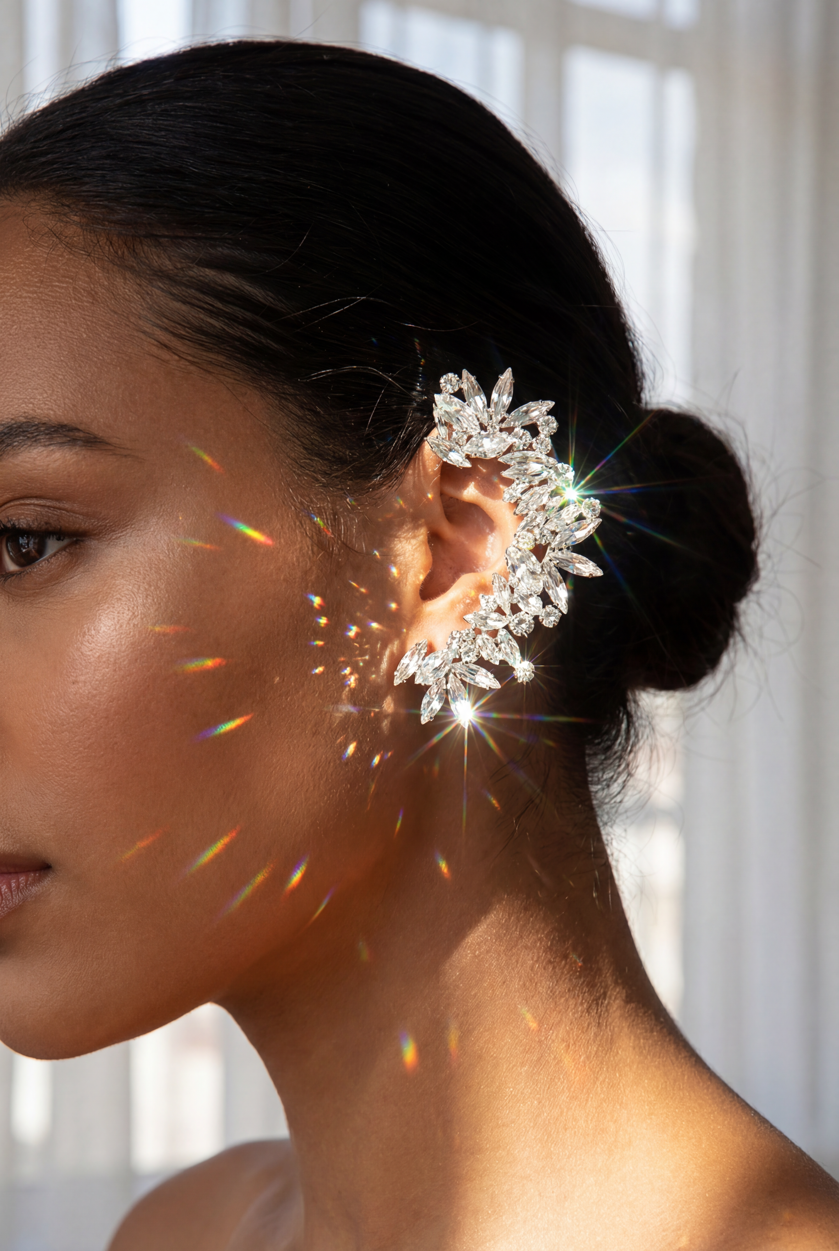 Rhinestone Ear Cuff