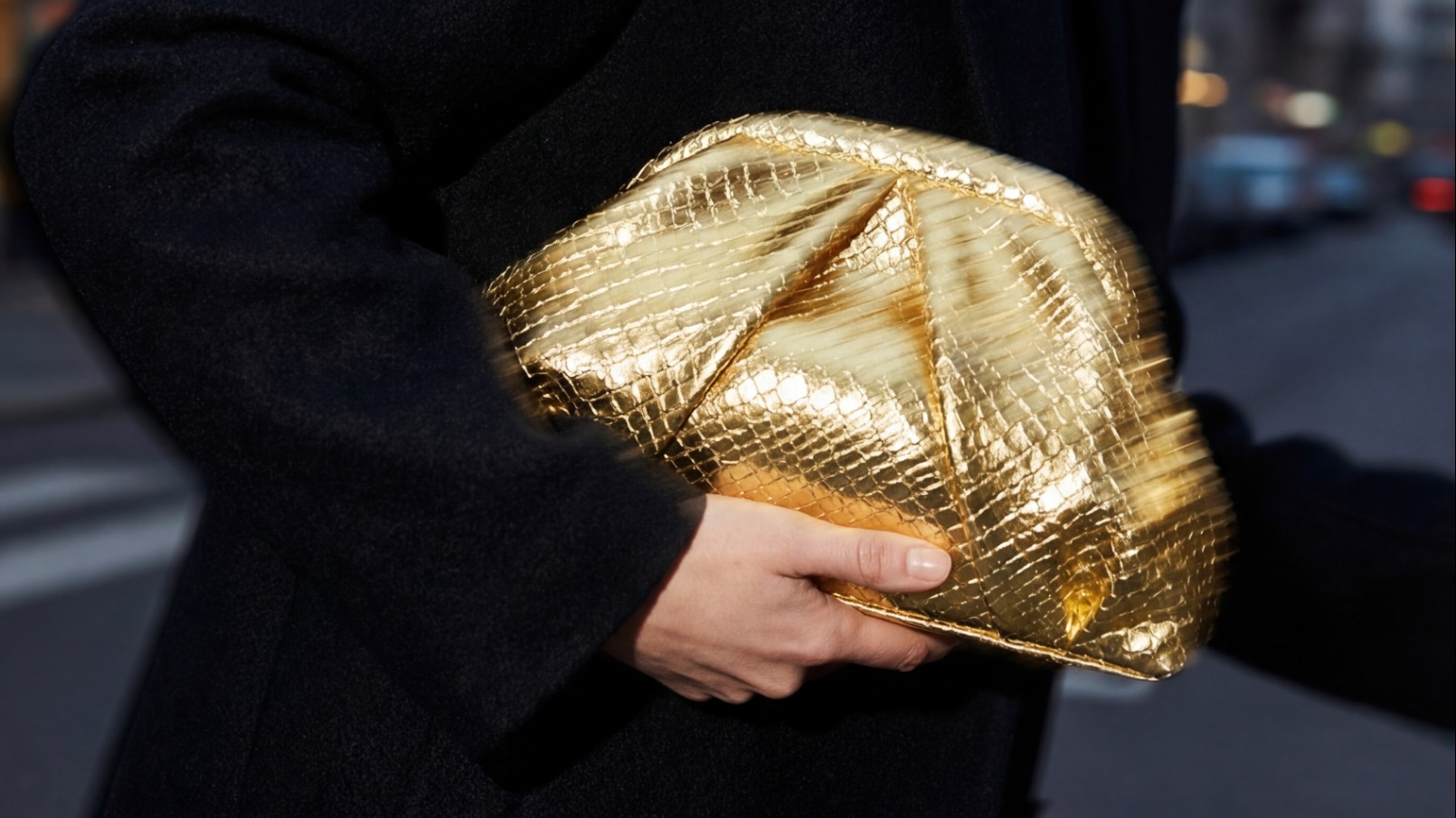 Gold Woven Clutchs